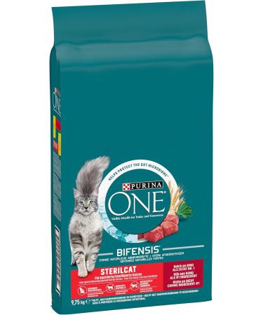 Purina One - Cat Bifensis Special Sterilized Beef/Wheat Dry Food for Adult Cats 9.7 kg - Buy Online on GoSupps.com
