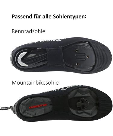 Buy Neoprene Over Shoes | Windproof Waterproof & Heat-Insulating for Men & Women | Cold Protection Thermo Overshoes for Racing Bike MTB (EU 40/42) - Black - Buy Online on GoSupps.com