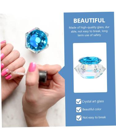 POPETPOP 3 pcs nail art crystal cup nail powder container nail liquid dish nail powder holder mini nail liquid bowl cups glass nail glass cup with cover Alien crystal art glass 7.5x6cmx3pcs As Shownx3pcs - Buy Online on GoSupps.com