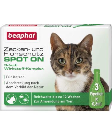 Effective Tick & Flea Protection Spot On for Dogs Over 15kg & Cats - With Margosa Extract | 3x0.8ml | Fast International Shipping - Buy Online on GoSupps.com