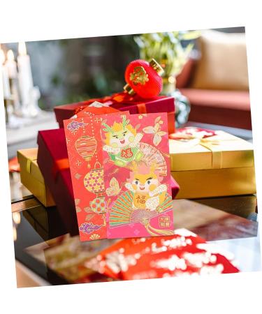 CAXUSD 24pcs Envelopes Cartoon Red Packet Hongbao Red Money Pocket Creative Red Packet Festival Red Envelope Chinese Red Envelope Red Pocket Red Packets Red Envelope Bag Paper Lucky As Shown 2 16.8X8.8CM - Buy Online on GoSupps.com