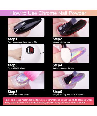 Poudre ongles holographique chrom e arc-en-ciel effet miroir laser poudre m tallique Nail Art Pigment d coratif manucure Holographic - Buy Online on GoSupps.com