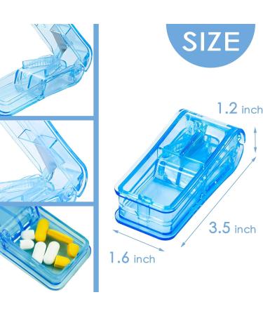 2 Pack Pill Crusher & Cutter - Durable Pill Grinder for Vitamins & Tablets with Cleaning Brush (Pink) - International Shipping - Buy Online on GoSupps.com