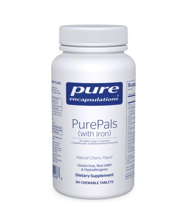Pure Encapsulations PurePals with Iron | Support for Healthy Cognitive Function and Immune Health | 90 Chewable Tablets | Natural Cherry Flavor