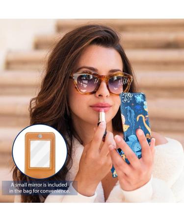 Travel Lipstick Organizer Case | Portable Makeup Bag with Mirror | Ocean Theme F777g2heod - Shop Now for Global Shipping - Buy Online on GoSupps.com