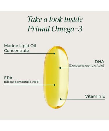 Primal Harvest Omega 3 Fish Oil Supplements 30 Servings Soft Gels Capsules w/ 1000mg EPA + DHA Supplements No Fishy Burps Non-GMO Omega 3 Fatty Acid 2 Pack 60 Count (Pack of 2) - Buy Online on GoSupps.com