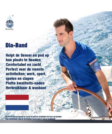 Dia-Band: Reusable Diabetic Armband for Freestyle Libre Medtronic Dexcom & Omnipod | Size L (29-32 cm) - International Shipping Available - Buy Online on GoSupps.com