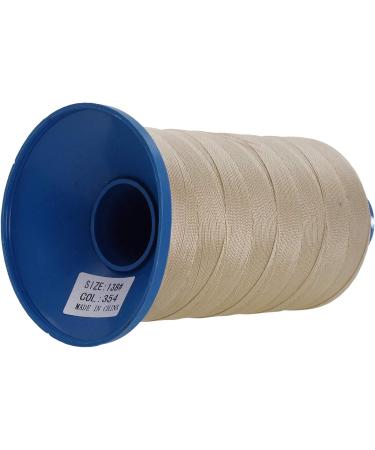 Khaki T135 Bonded Nylon Thread for Sewing - 1250 YDs | Heavy Duty Upholstery Thread for Leather, Jeans, Weaving | Size 138 420D/3 | Mandala Crafts - Buy Online on GoSupps.com