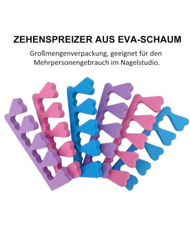 Soft Foam Toe Separators for Pedicure | 24 Pairs in 3 Colors | Nail Polish & Art Spacer - Buy Online on GoSupps.com