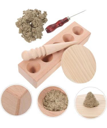 Beavorty 1 Set Aita Form Massage Device - Heat Moxibustion with Moxa Shapes for Home Health & Wellness - Large Beech Moxibustion Pillar - Buy Online on GoSupps.com