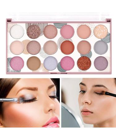 Matte Eye Shadow Palette - 18 Colors Waterproof Cosmetics Matte Eye Shadow Set - Pigmented Make-Up Durable Velvet Eye Shadows Fovolat 1 count (Pack of 1) - Buy Online on GoSupps.com