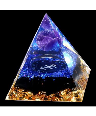 XIANNVXI Sagittarius Tower Healing Crystals Tower Crystal Tower for Positve Energy Sagittarius Gifts for Women Men Orgone Tower Spiritual Gifts for Healing Meditation Reki Bring Luck F - Sagittarius