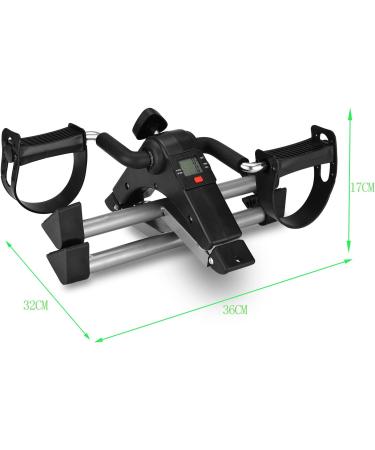 MOMODA Under Desk Bike Pedal Exerciser - Foldable Mini Bike with LCD Display - Grey | Home/Office Leg/Arm Cycling Solution - Buy Online on GoSupps.com