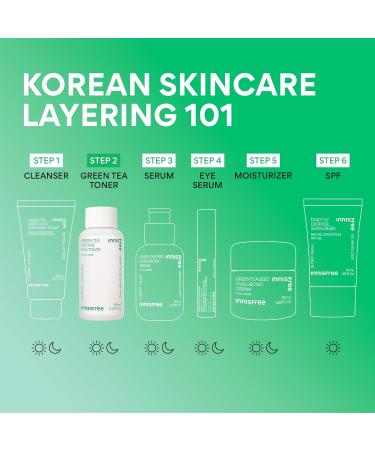 innisfree Green Tea Enzyme PHA Toner with Hyaluronic Acid Hydrating Korean Exfoliating Essence for Smooth Glowing Skin 5.07 oz / 150 ml - Buy Online on GoSupps.com