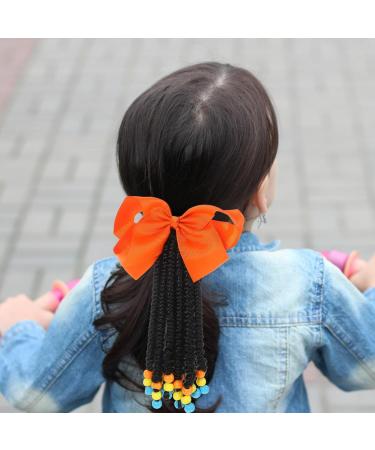 PATKAW Hair Extension Ponytail Colored Beaded Bowknot Hair Extension Braided Ponytail Color 4 - Buy Online on GoSupps.com