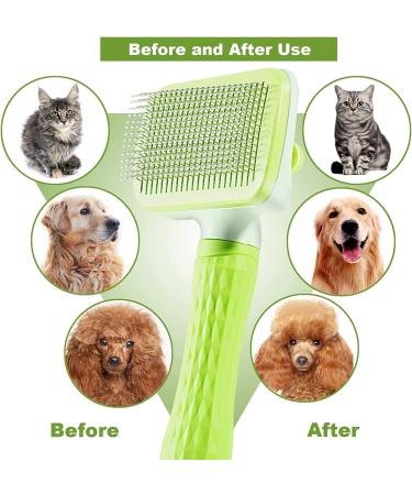 Garsttor Self-Cleaning Dog & Cat Brush for Long & Short Hair Effortlessly Remove Mats & Fur - Buy Online on GoSupps.com