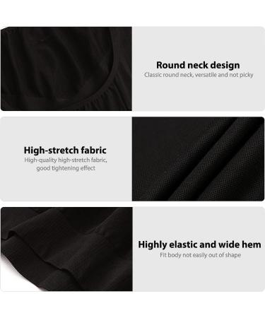 Aptoco Men's Compression Shirt Body Shaper Gynecomastia Undershirt - Black Medium - Buy Online on GoSupps.com