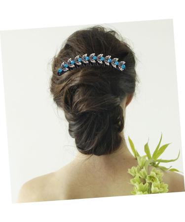 Ipetboom Issue Card Rhinestone Hair Combs Hair Fork Stick Comb Rhinestone Hair Stick Bridal Hair Comb Hair Accessories for Women Bun Diy Rhinestones Clips Women's Korean Version - Buy Online on GoSupps.com