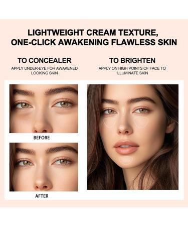  SONGVISON Awakening Concealer Click-Covering Pen Matte Brighten Long Lasting Correcting Cream for Dark Circles and Spots Body Foundation to Evenen Pea Complexion - Buy Online on GoSupps.com