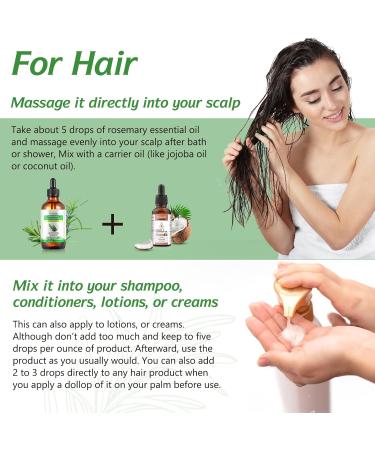 ELBBUB Rosemary Oil for Hair Growth - Undiluted Rosemary Oil for Hair Skin - Cleansing Rosemary Essential Oil for Dry Scalp Care Rid of Itchy and Dry Scalp 1 120.0 millilitre - Buy Online on GoSupps.com