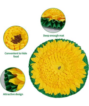 WYSWYG Snuffle Mat for Dogs Large Breed 26.4"*26.4" Dog Enrichment Toys for Puppies to Encourage Natural Foraging Skills Pet Snuffle Mat for Stress Relief and Slow Feeding - Buy Online on GoSupps.com
