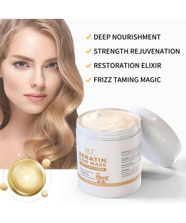 PassRose Keratin hair mask supercharged hydration and hair masks for dry damaged hair 250 ml protection against breakage and damage - Buy Online on GoSupps.com