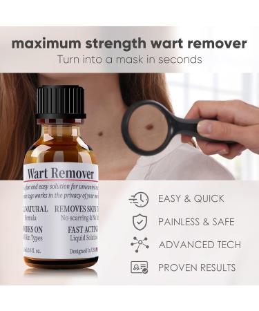 WABRINY Wart Remover Liquid: Fast-Acting Gel for Plantar Wart, Flat Warts, and Corns - Gentle Skin Smoothing Formula - Buy Online on GoSupps.com