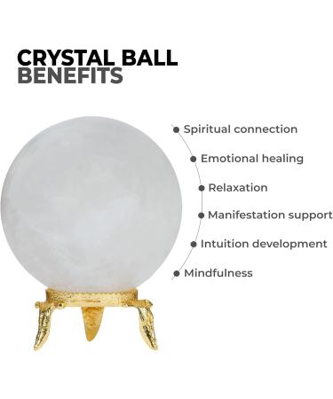 Large Clear Quartz Crystal Ball - Feng Shui & Metaphysical Gifts - Buy Online on GoSupps.com