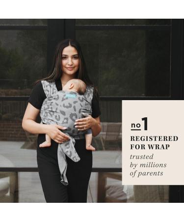 MOBY Night Leopard Baby Wrap Carrier | 100% Cotton | For Newborn to Toddler | Up to 33lbs | Breathable & Stretchy | Unisex - Buy Online on GoSupps.com