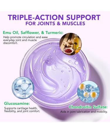 Yuecjian Massage cream Professional knee relief gel fast absorbing long lasting body relief for feet back knees muscles - Buy Online on GoSupps.com