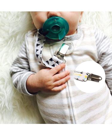 9PCS Metal Pacifier Clips & Chains - Baby Clip Replacement for Braces | YixUtag Schnuller Chain Clips | 25mm Klipp Clips for Pacifiers - Buy Online on GoSupps.com