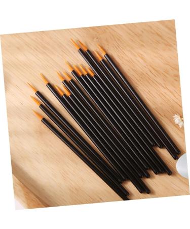 FOYTOKI 100pcs Disposable Eyeliner Brush Lip Gloss Wands Fine Eyeliner Brush Face Makeup Black Plastic - Buy Online on GoSupps.com