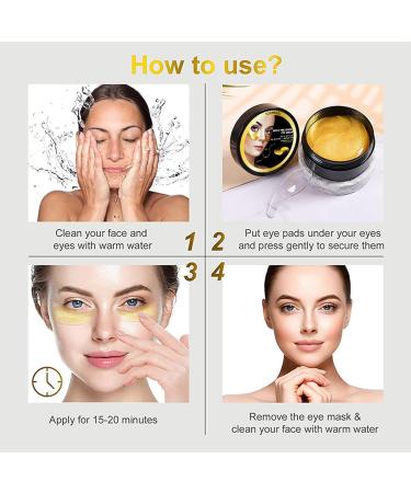 KAYZON 24K Gold Under Eye Patches | Collagen Eye Masks for Puffiness Dark Circles & Wrinkles | 60 Pcs Eye Skin Care Pads - Buy Online on GoSupps.com