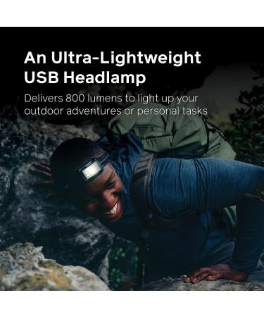BioLite HeadLamp 800 Pro - 800 Lumens, Ultra-Lightweight & USB Rechargeable | 8 Light Modes - Midnight Grey - Buy Online on GoSupps.com