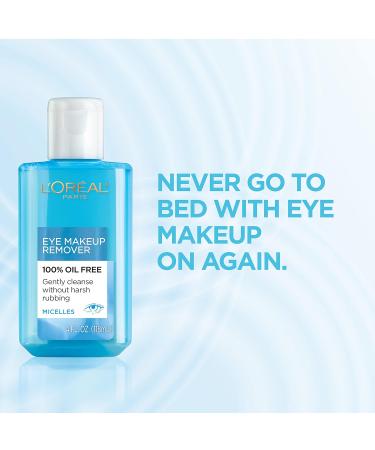 L'Oreal Paris Skincare Dermo-Expertise Oil-Free Eye Makeup Remover - Gentle & Effective 4 fl. oz for Clean Refreshing Eye Care - Buy Online on GoSupps.com