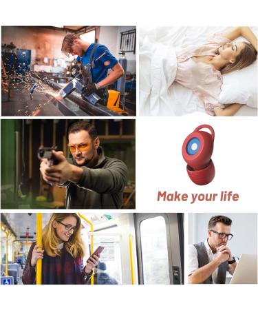 Ear Plugs for Noise Reduction-Super Soft Reusable Hearing Protection in Flexible Silicone for Sleep Noise Sensitivity -27dB Noise Cancelling Earplugs - Buy Online on GoSupps.com