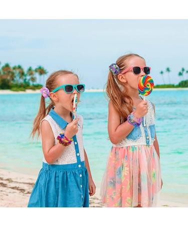 Mermaid Theme Hair Scrunchies - 12 Pack Elastic Hair Bands for Women, VSCO Girl Accessories, Perfect Gifts for Teenage Girls - Buy Online on GoSupps.com