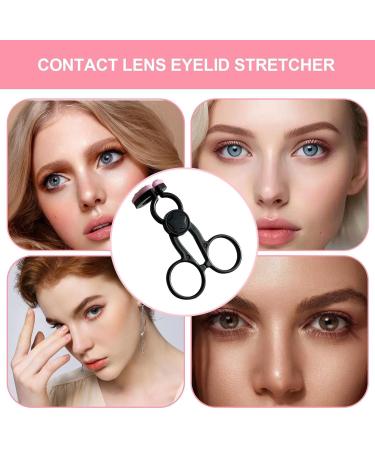 Lens Applicator Tool | Eyelid Support Tool Lens Wearing Aids Lens Eyelid Stretcher Eyeglass Clip Support The Eyelids Black - Buy Online on GoSupps.com