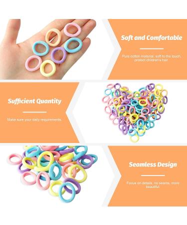 Hanyoushengvance Baby Hair Ties 120 PCS - Mini Seamless Toddler Hair Bands - Soft Elastic Hair Bands for Ponytails (5 Colors) - Buy Online on GoSupps.com