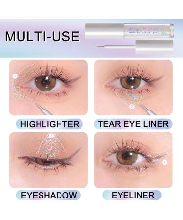 Erinde Liquid Glitter Eyeliner - Waterproof Highly Pigmented Metallic Shades for Stunning Eye Looks - Buy Online on GoSupps.com