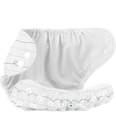 Esembly Waterproof Cloth Diaper Cover | Size 2 (18-35lbs) | Snap Closure | Leak-Proof & Breathable | Reusable Swim Diaper - Buy Online on GoSupps.com