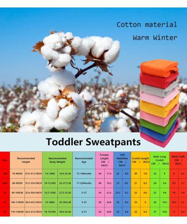 CuteOn Unisex Kids Red Elastic Waist Cotton Warm Trousers | 1-5 Years - Buy Online on GoSupps.com