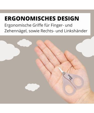 PARSA Beauty Baby Nail Scissors (Pink) - Nail Scissors for Fingernails and Toenails - Precise and Gentle Cutting of Delicate Baby Nails - Nail Scissors - Fingernail Scissors - Buy Online on GoSupps.com