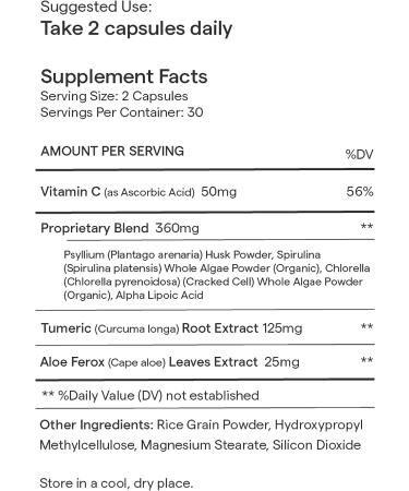 Rae Wellness Daily Cleanse Capsules - Skin & Digestive Health Support - Vegan, Non-GMO, Gluten-Free - 60 Count - Buy Online on GoSupps.com