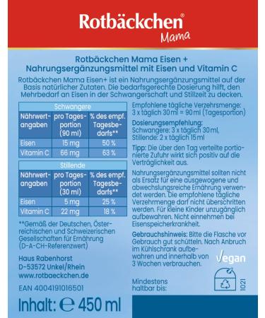 Buy ROTB CKCHEN Mama Iron+ 3-Pack Iron & Vitamin C Dietary Supplement (3 x 450 ml) | International Shipping Available - Buy Online on GoSupps.com