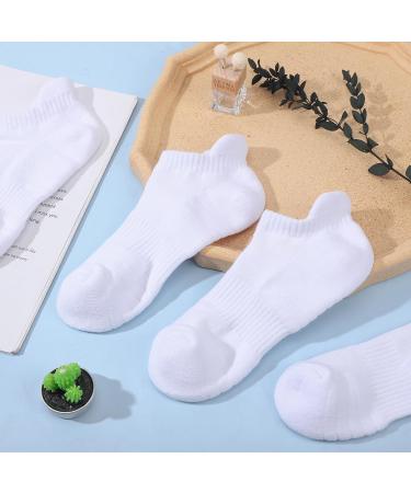 Yamitora 5 Pairs Sneaker Socks for Men & Women (Sizes 37-42) - Cotton Sports & Running Socks for Leisure - White - Buy Online on GoSupps.com