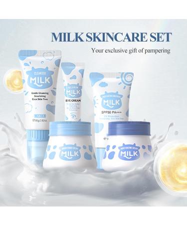 Milk Face Care Set for Women | Nourishing Milk Skincare Gift Set for Radiant Skin | International Shipping Available - Buy Online on GoSupps.com