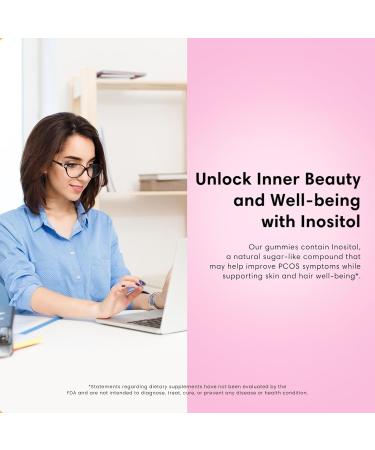 FLEUR Bloom & Glow Hair Skin and Nails Gummies Hair Growth Supplement with Biotin & Inositol Antioxidant Rich Vitamin A C & E for Skin and Nail Repair Sugar-Free 60 Vegan Gummies - Buy Online on GoSupps.com