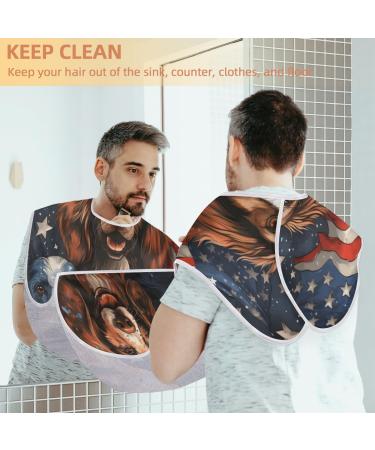 American Independence Day Dog Beard Bib | Beard Hair Catcher for Men - Perfect Fathers Day & Christmas Gift for Dad - Buy Online on GoSupps.com