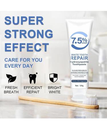 2Pcs Hydroxyapatite Toothpastes Hydroxyapatite Toothpastes for Enamel Protection and Tooth Strengthening Gentle Mint Fresh Breath Daily Use for Oral Health 4.23oz - Buy Online on GoSupps.com